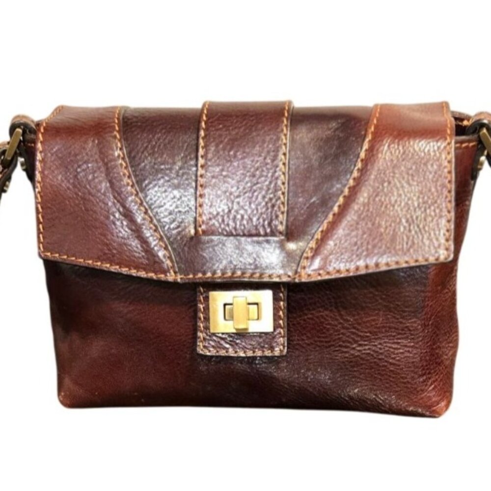 RARE! Floto Sapri Cross Body Bag Made in Italy Leather, Vecchio Brown sold out r - Picture 16 of 16